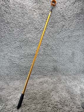 Vintage ProActive Sports Telescoping Gold Golf Ball Retriever with Orange Basket